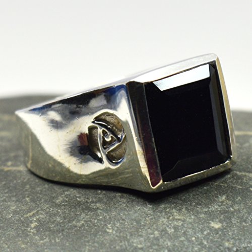Bijou Mixte Argent 925 Carré Noir : le cadeau idéal avec écrin - 5