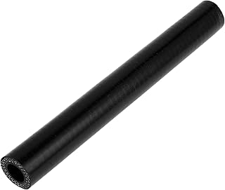 X AUTOHAUX 1 manguera refrigerante universal de silicona negra para coche, 14 mm, diámetro interior de 200 mm, 200 mm de longitud, 0 grados, color negro