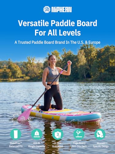 Image of Niphean 10' Inflatable Paddle Board, Ultra-Light SUP for Beginners