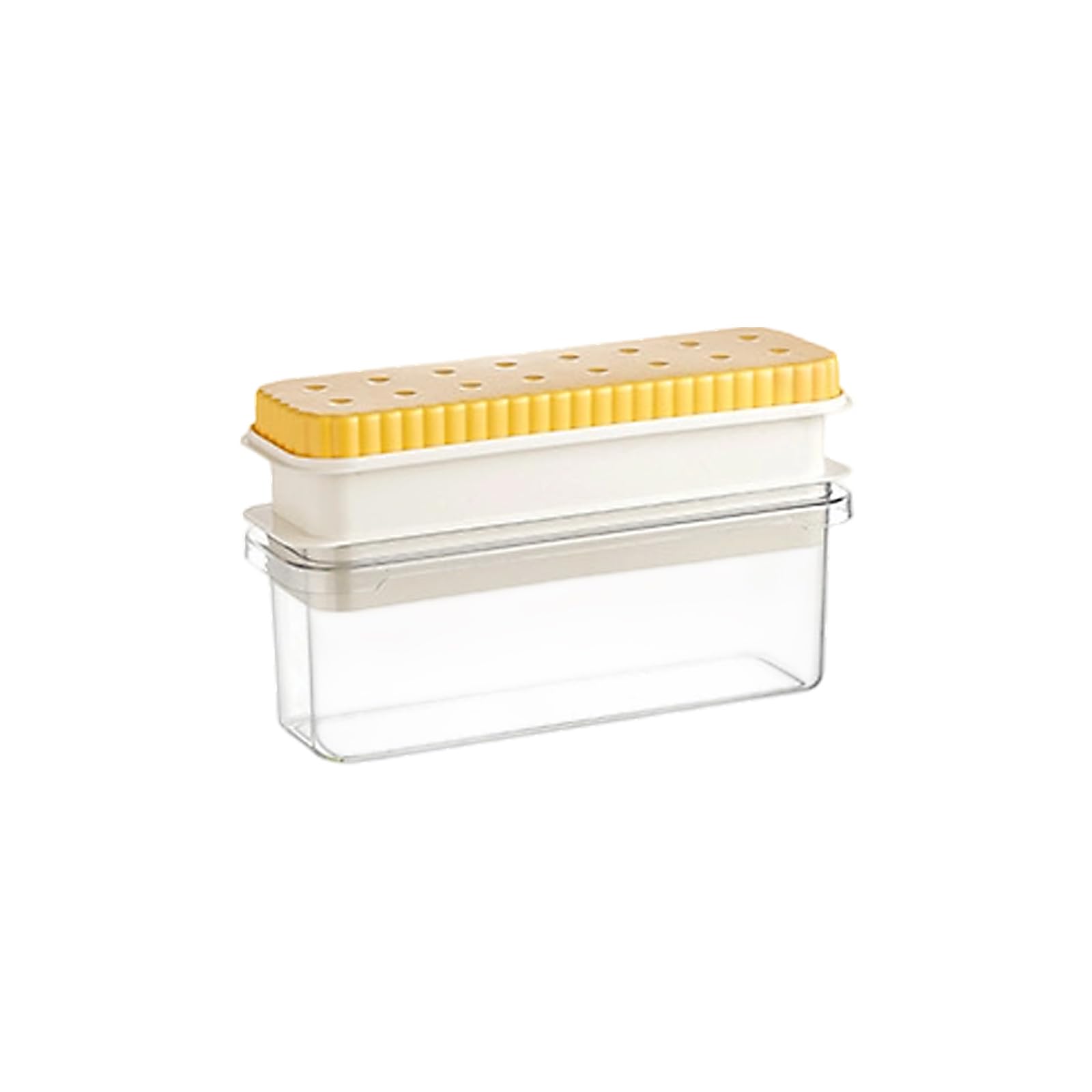 Bandeja de hielo grande redonda, caja de almacenamiento para nevera y moldes para fiestas