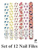 12 PCS Professional Girly Nail Files