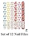 12 PCS Professional Girly Nail Files
