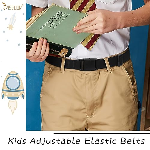 JASGOOD Kids Adjustable Elastic Belt for Boys Girls and Toddlers Nickel Free Stretch Belts for Pants Jeans2