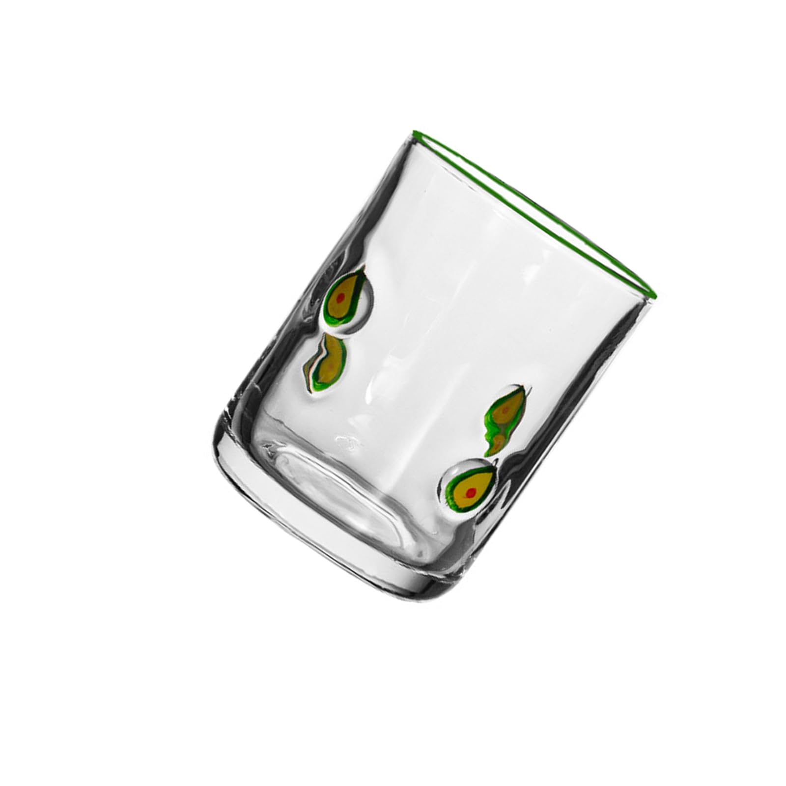 Jazuaiao Modern Glasses Juices Cup with Fruit Aesthetic Sturdy for Various Beverages Dishwasher Safe and Recyclable Party Glass