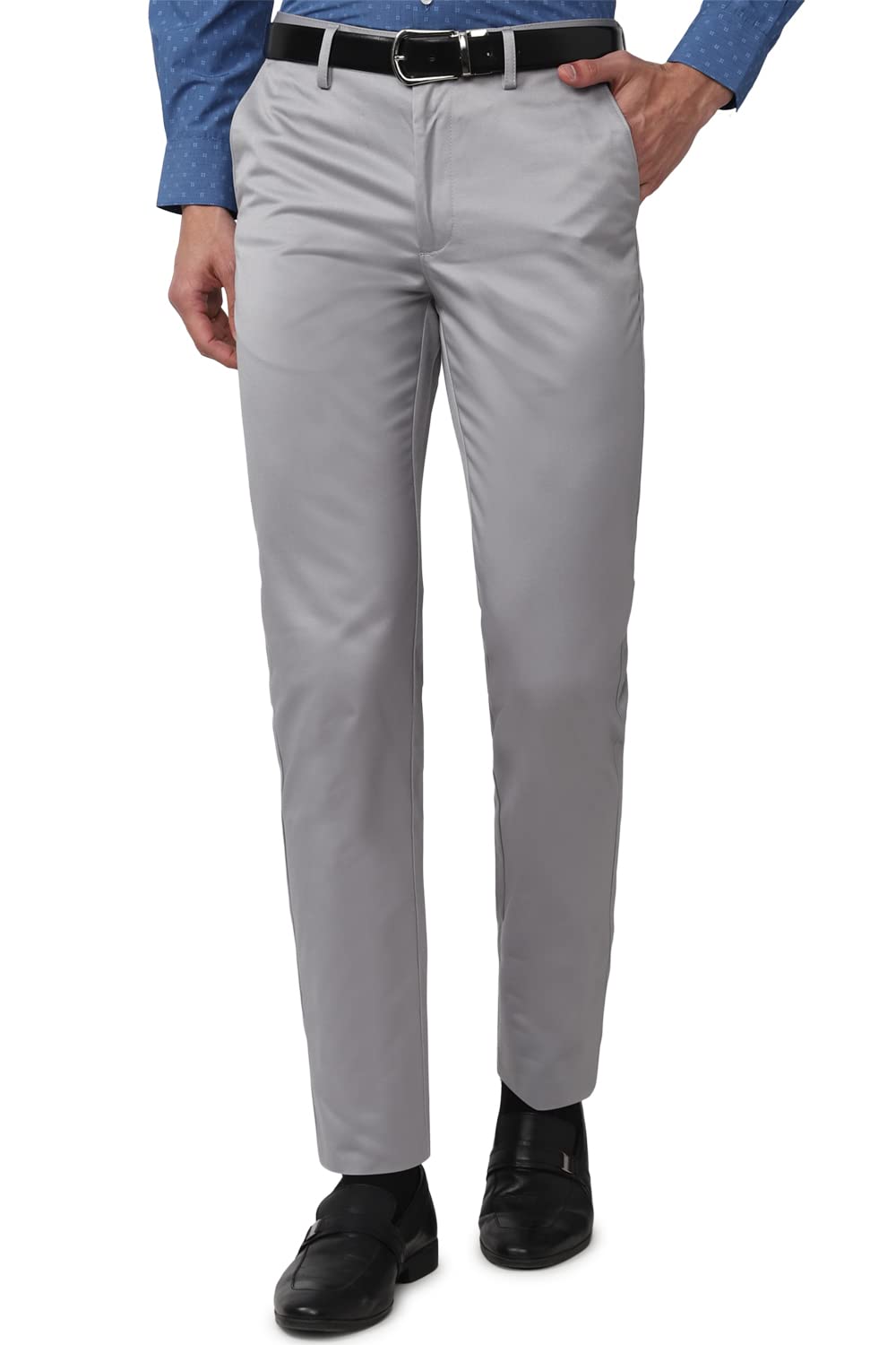 peter england Men's Slim Fit Mid Rise Pants-picture-36