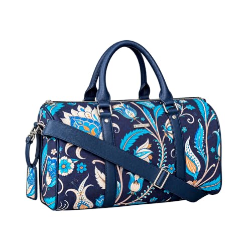 STRUTT Kalankari Duffel Bag for Men & Women, Floral Travel & Weekender Bag with Adjustable Detachable Shoulder Strap, Spacious Luggage Bag with Dual Carry Handles Deal