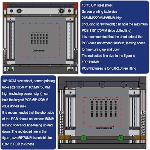 Pochoir PCB métallique avec table d'impression pour l'assemblage de circuits intégrés - 6