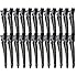 YGDZ Duck Billed Clips, 30pcs 3.5 inch Metal Alligator Hair Clips with Holes, Hair Clips for Styling Sectioning, Hair Coloring, Pin Curl Clips for Hair Roller, Black