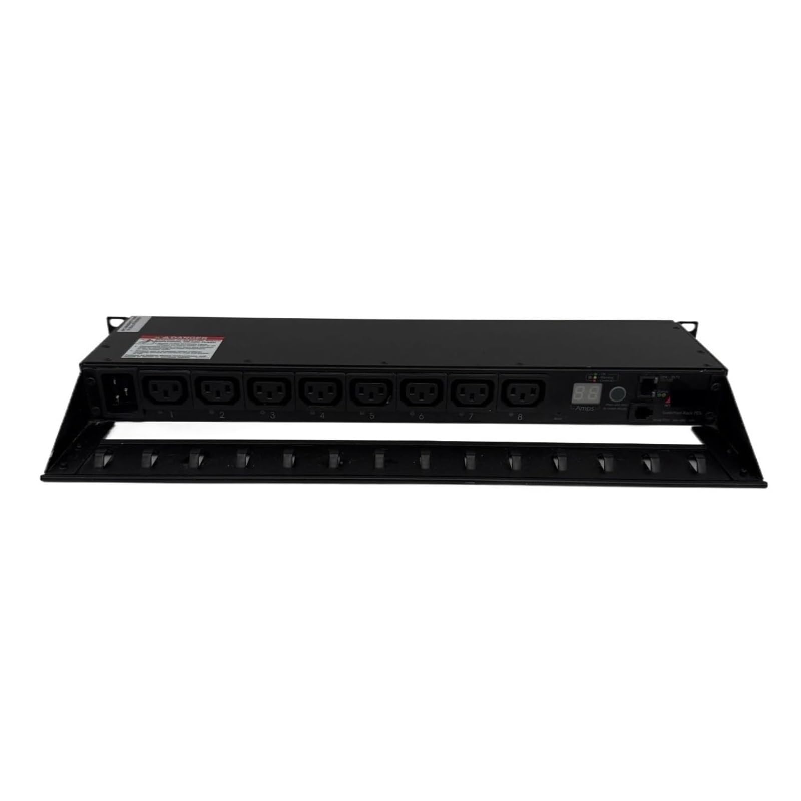 AP7921B PD-U 1U Rack listwa zasilająca z 8 gniazdami i przełącznikiem, 16A 208/230V C13