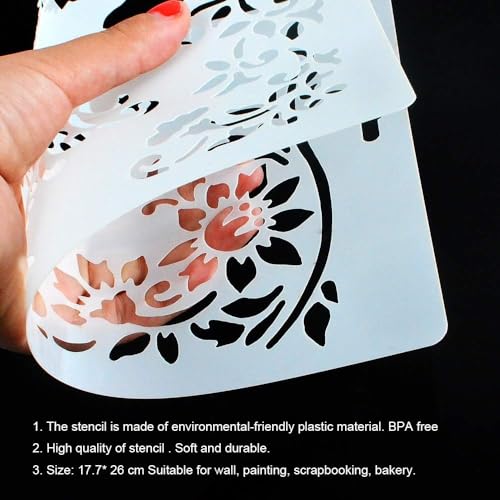 Image of SLGIFT DIY Decorative Stencil Template for Painting On Walls Furniture Crafts (Butterfly)