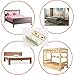 Socell 4 Sets Bed Rail Brackets Heavy Duty No-Mortise Bed Rail Fittings Wooden Bed Frame Connectors with Screws for Headboards Footboards Hold 500 pounds Maximum
