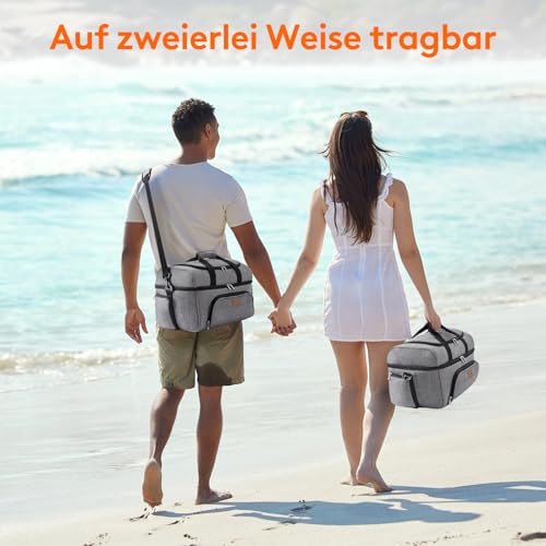 Lifewit Große Kühltasche 30L 48 Dosen, Isolierte Kühlbox, Cooler Bag – Ansicht 6