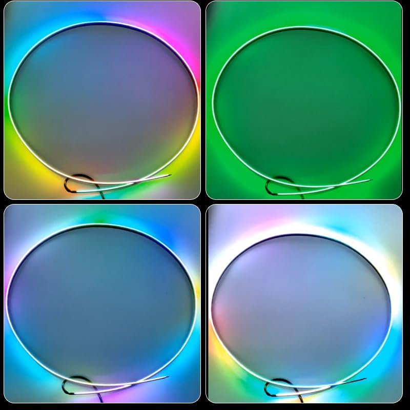 Miniatura 4 de Tiras de luces interiores para automóvil Dreamcolor de 55 pulgadas, luces interiores para Tesla Modelo 3 Modelo Y, kits de luces de neón RGB con