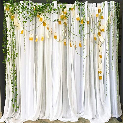 65 Ft Artificial Vines,Artificial Eucalyptus Leaf Garland Fake Hanging Plants Leaves Wreath Foliage Green Leaves Ribbon Decorative Wreath Accessory Wedding Wall Crafts Party Décor (Green-65 Ft) - Image 4