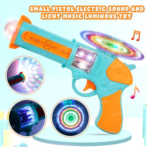 Image of Zest 4 Toyz Kids Sound and Light Gun Toy Simulation Gun Music Pistol Colorful Projection Toys Kids Gift