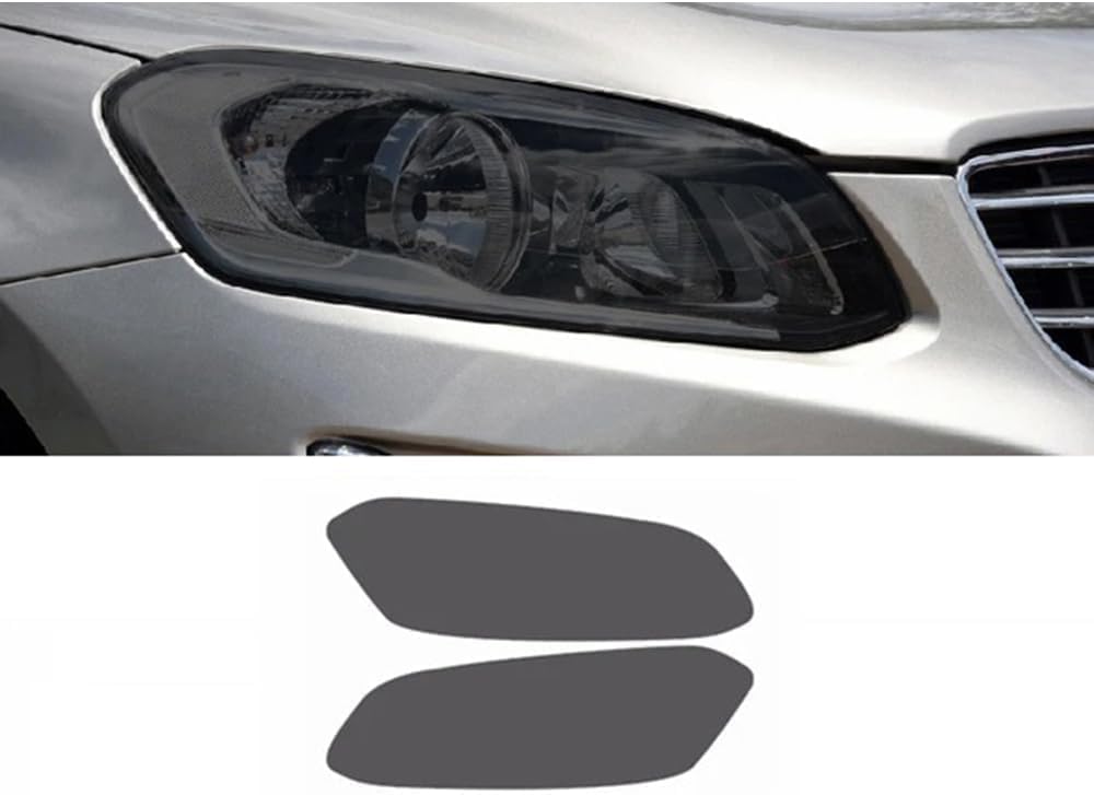 Samlng Blackened Car Front Light Film For Volvo Xc60 Black Car Headlight Anti Scratch Protection Film Transparent Tpu Sticker