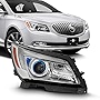 ACANII - For [Halogen Model] 2014 2015 2016 Buick LaCrosse LED Tube Projector Headlight Headlamp Assembly Passenger Side