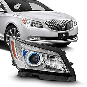 ACANII Buick LaCrosse LED Tube Projector Headlight 2014-2016 Passenger Side