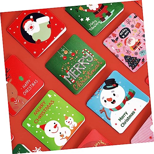 Tofficu Cartão de mensagem com 30 peças, cartões de felicitações, lembrancinhas de festa de Natal, c