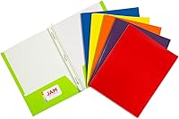 Vista 37 de Carpeta de presentación brillante JAM Paper, con dos bolsillos y tres perforaciones, Blanco