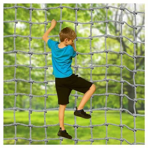 Filet de sécurité en nylon tressé 2x6m protection antichute et agrès de jeu