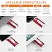 immagine 5Chiavetta USB Memoria per iPhone Tipo C Memory Stick USB C Pendrive OTG Android Photo Safe V-START USB Flash Drive per iPhone Android Samsung Huawei PC 32GB Rosso