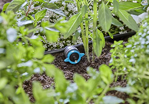Gardena Micro-Drip-System regulierbarer Reihentropfer 1 bis 8 l/h, druckregulierend: Für Pflanzen mit unterschiedlichem Wasserbedarf, einfache Verbindungstechnik (13314-20)