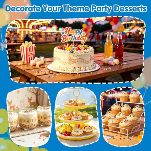 Image of Edible Nonpareils Sprinkles,Red Blue Yellow White Pearls Sprinkle for Cake