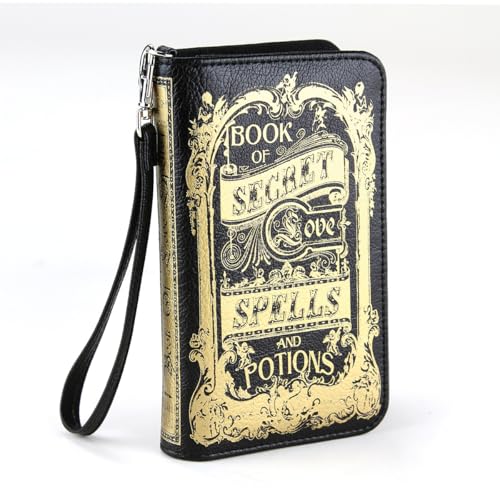 Book of Secrets Love Spells and Potions Women's Wallet, Black2