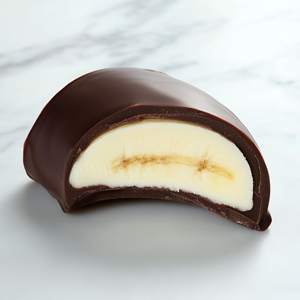 Kraš Bananko 120g - Mini banane con schiuma ricoperte di cioccolato irresistibilmente deliziose - Concediti ogni boccone di dolce felicità! Confezione da 5 (30G, 72 Pack)