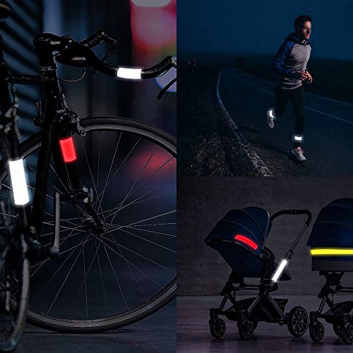 4R Quattroerre.it 32283 Klebefolie, zugelassen, reflektierend, 3 m, für Fahrzeuge, Rot, 50 mm x 1 m