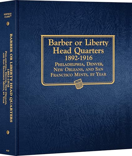Whitman Classic® Coin Album - Barber (Liberty Head) Quarters: 1892-1916 (P, D, O, & S Mints)