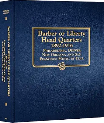 Whitman Classic® Coin Album - Barber (Liberty Head) Quarters: 1892-1916 (P, D, O, & S Mints)
