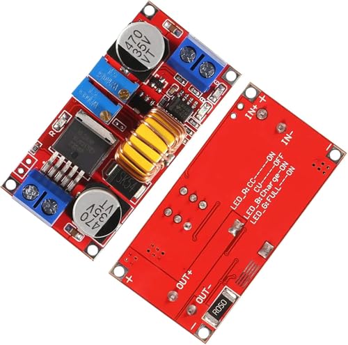 Image of DC-DC Buck Converter Adjustable Step Down Power Supply Module 4V-38V to 1.25V-36V 5A CC CV Low Ripple Voltage Regulator Charger for Lithium Battery LED Driver DIY Projects Pack of 2