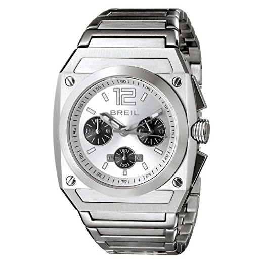 Breil TW0690 - Reloj cronógrafo de caballero de cuarzo con correa de acero inoxidable negra