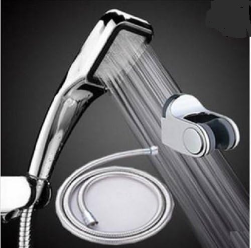 Shower heads With Hose & Wall Bracket Wall Mounted Shower Head Set Water Saving Square Hand Shower Head ABS Plastic 1Set