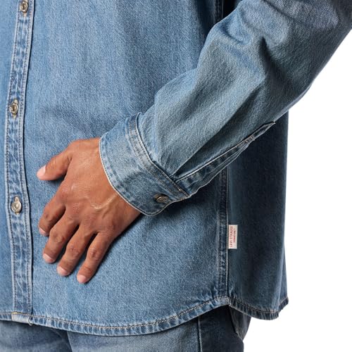 Levi Strauss Signature Gold Men's Perfect Denim Shirt, (New) Heritage Haze, Large - image 6