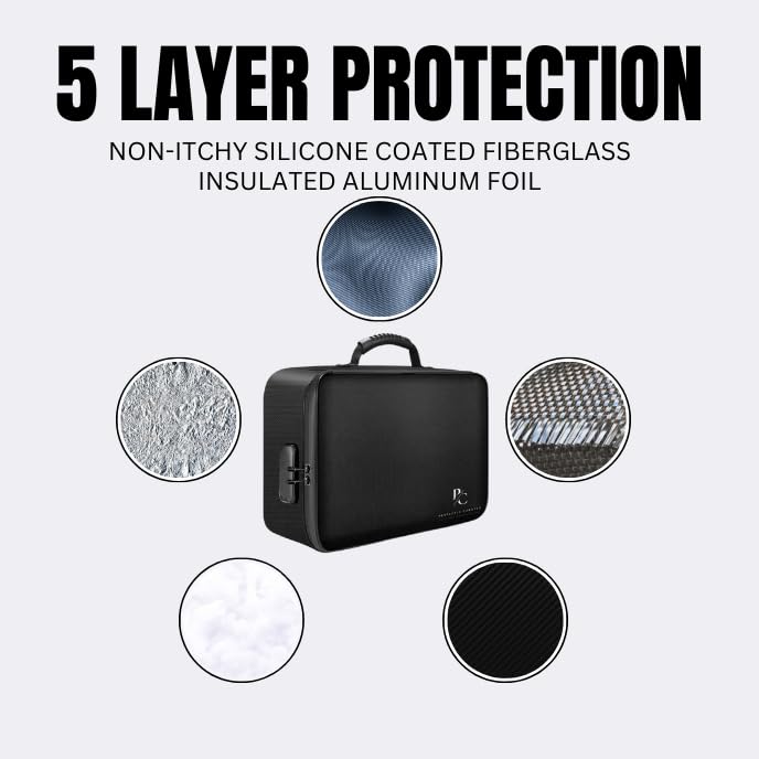 Ultimate Document Organizer, Portable Document Box with Secure Lock, Water-Resistant, Spill-Proof, 14 x 11 Document Holder, Small Safe for Home, Valuables Protection2