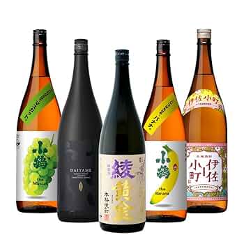 焼酎 一升瓶5本セット 和風デザイン Amazon.co.jp: フルーティー 芋焼酎 一升瓶 5本 飲み比べセット