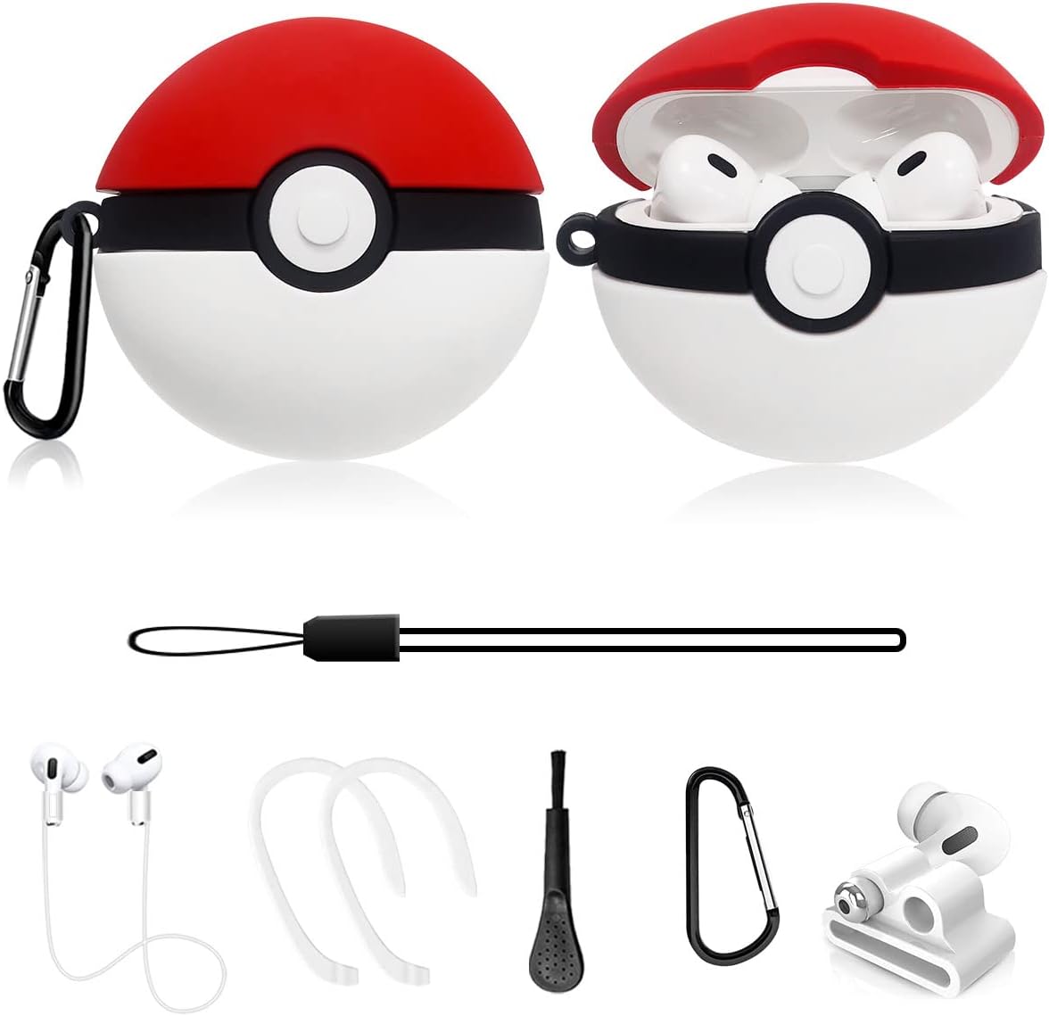 9In1 Set for AirPods Pro 2nd Generation Case New 2022, Cute Kawaii Cartoon Funny