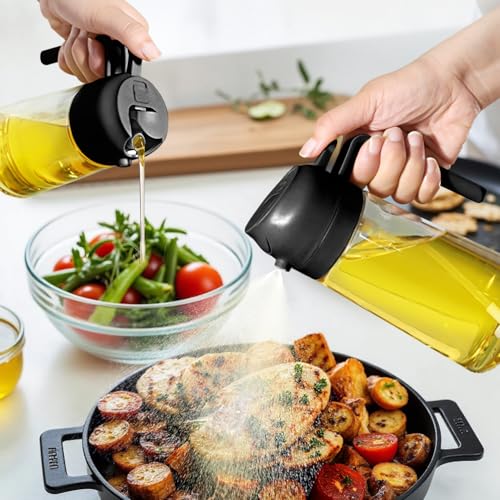 EYZLKQH 2-in-1 Reusable Oil Mister