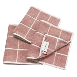 今治タオル ハーフハンカチ 3枚組 約13x25cm グラフチェック 日本製 吸水 (ピンク)