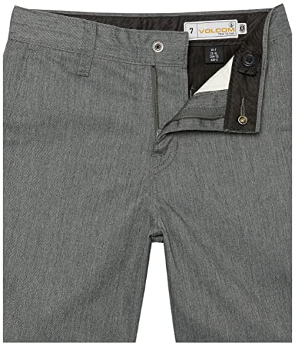 Volcom Frickin Chino Shorts (Big Boys & Little Boys Sizes), Charcoal Heather 1, 7 #TOP3
