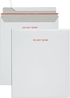 Blue Summit 25 Pack 12.75x15 Rigid Mailers, Cardboard Envelopes, Do Not Bend Photo Mailers, Cardboard Envelopes for cards, For Paper Document, Pictures, and Magazine
