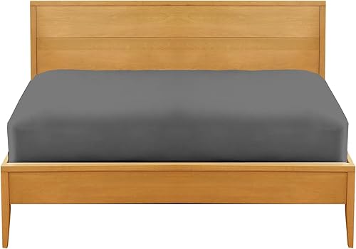 Sábana bajera de esquinas profundas tamaño King Se adapta perfectamente al colchón Sábana suave sin arrugas 1 sábana bajera solo funda de