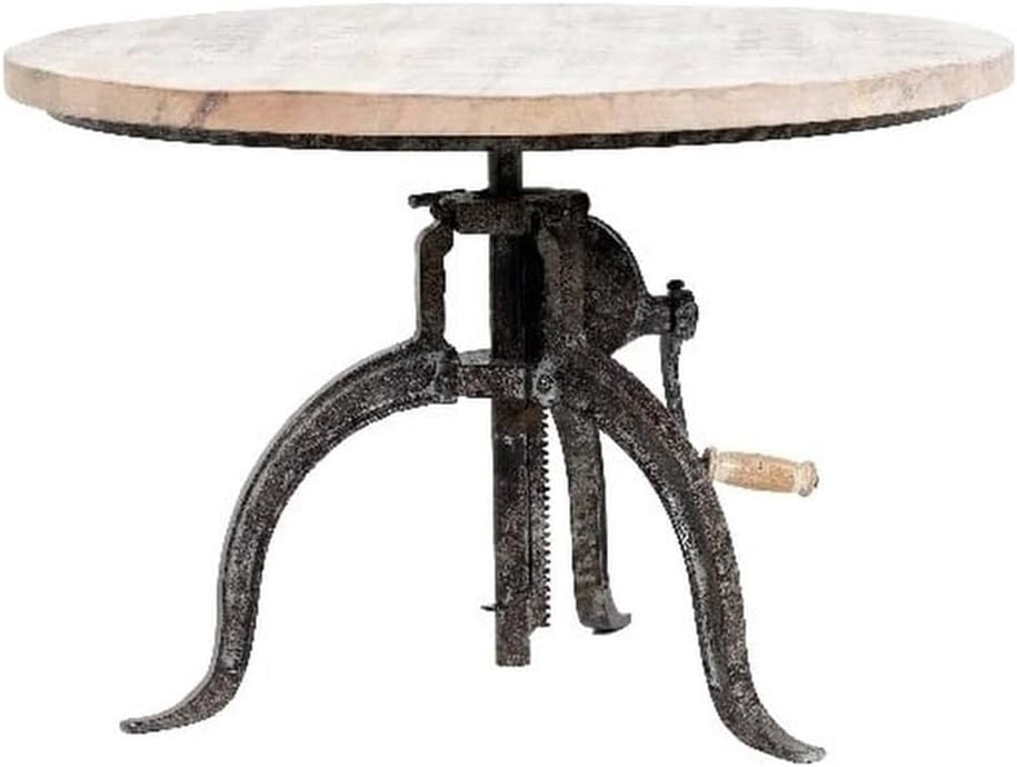 Carolina Classic Riley Adjustable Height Wood Coffee Table in Brown