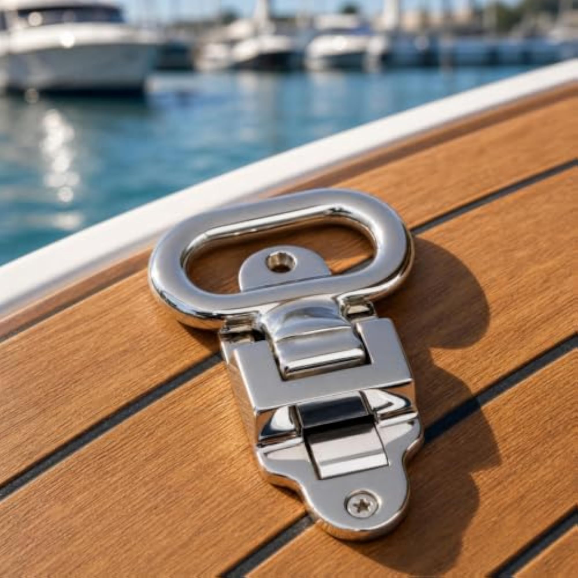 Folding Step Pedal with Mounting Hardware for Boats