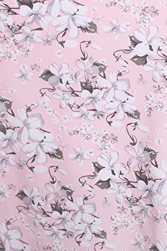 Sofiepj Women's Printed Chemise Robe 2 Piece Sleep Set Light Pink L #TOP1