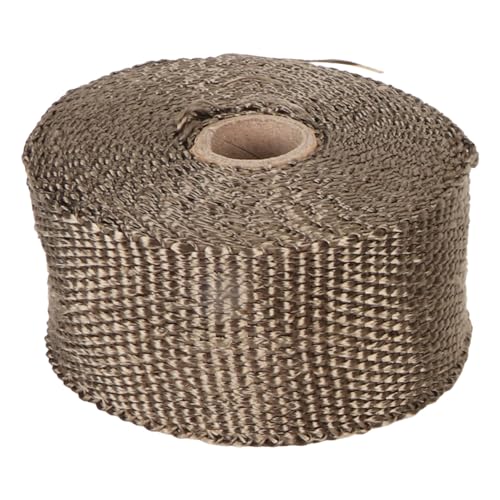 Spacnana Feuerfeste Rohrummantelung aus Glasfaser, Hält Einer Temperatur von 3002 °F Stand, Design-Clamp/Holder mit 65 Bis 90 Mm Durchmesser, Feuerfestes Rohrleitungsband für Auspuffrohre und Holzöfen