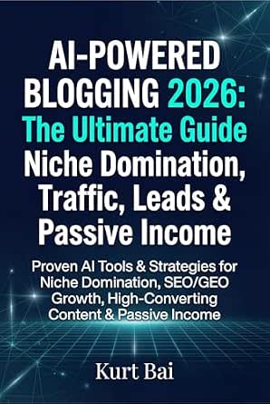 AI-Powered Blogging 2026: The Ultimate Guide to Niche Domination, Traffic, Leads & Passive Income: Proven AI Tools & Strategies to Master Niche Research ... (AI Toolkit for Bloggers 2026 Book 7)